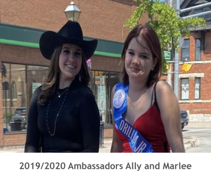 2019/2020 Ambassadors Ally and Marlee